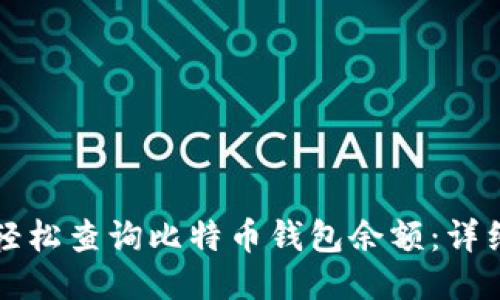 如何轻松查询比特币钱包余额：详细指南